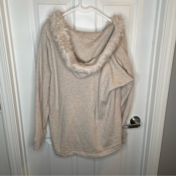 Soft Surroundings Alpina Pullover in Soft Taupe Heather L - Picture 4 of 10